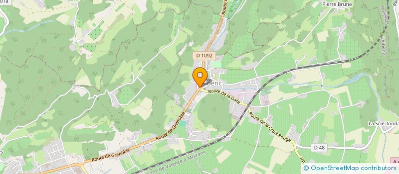 localisation de l'entreprise MONSIEUR CYRILLE BRUNAT  L'ALBENC