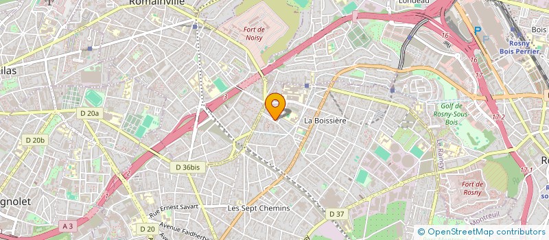 localisation de l'entreprise MONSIEUR CYRILLE BUFFET à MONTREUIL