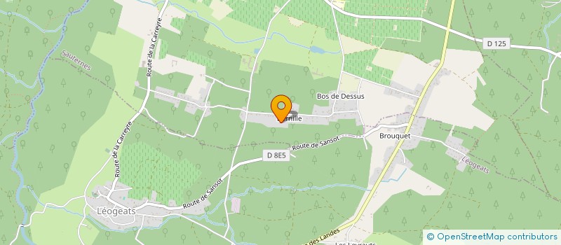 localisation de l'entreprise MONSIEUR CYRILLE CABANNES  SAUTERNES