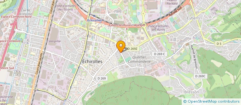 localisation de l'entreprise MONSIEUR CYRILLE CACH à ECHIROLLES