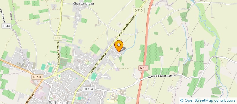 localisation de l'entreprise MONSIEUR CYRILLE CAILLOT  BARBEZIEUX-SAINT-HILAIRE