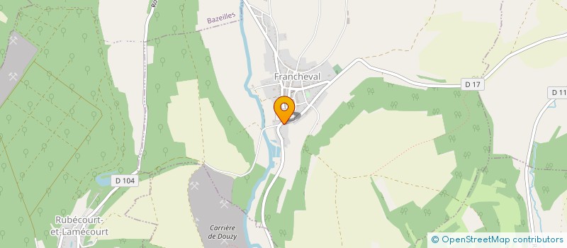 localisation de l'entreprise MONSIEUR CYRILLE CAMUS  FRANCHEVAL