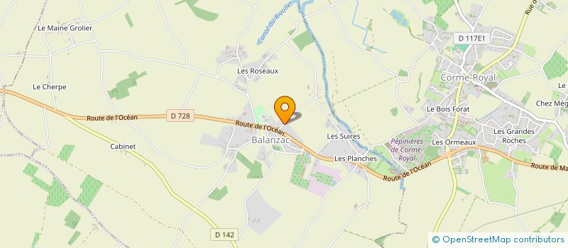 localisation de l'entreprise MONSIEUR CYRILLE CANONNE  BALANZAC