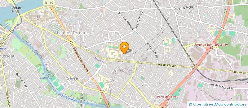 localisation de l'entreprise MONSIEUR CYRILLE CASSARD à SAINT-SEBASTIEN-SUR-LOIRE