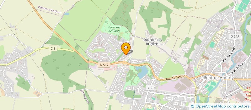 localisation de l'entreprise MONSIEUR CYRILLE CASTELNAU à CHARVIEU-CHAVAGNEUX