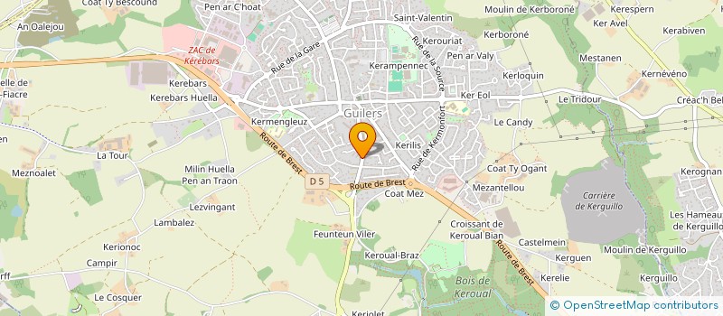 localisation de l'entreprise MONSIEUR CYRILLE CATREVAUX  GUILERS