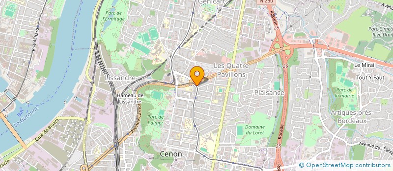 localisation de l'entreprise MONSIEUR CYRILLE CAYEUX  CENON