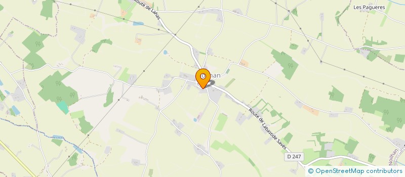 localisation de l'entreprise MONSIEUR CYRILLE CAZEAUX  NOILHAN