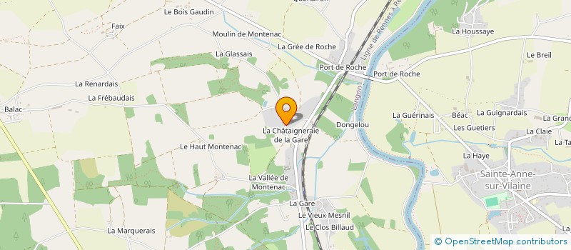 localisation de l'entreprise MONSIEUR CYRILLE CHAIGNEAU  LANGON