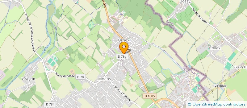 localisation de l'entreprise MONSIEUR CYRILLE CHANEL  ORNEX