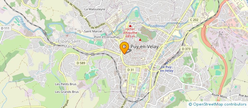 localisation de l'entreprise MONSIEUR CYRILLE CHARBONNIER  LE PUY-EN-VELAY