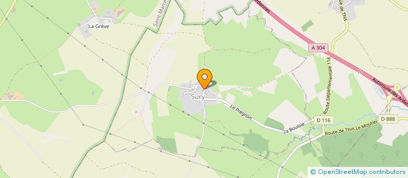 localisation de l'entreprise MONSIEUR CYRILLE CHARLIER  SURY