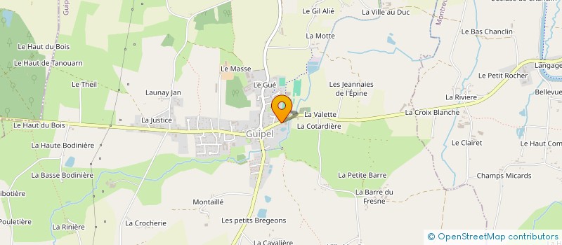localisation de l'entreprise MONSIEUR CYRILLE CHAUVIN à GUIPEL