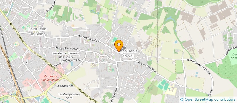 localisation de l'entreprise MONSIEUR CYRILLE CHAUVOT à SAINT-DENIS-EN-VAL