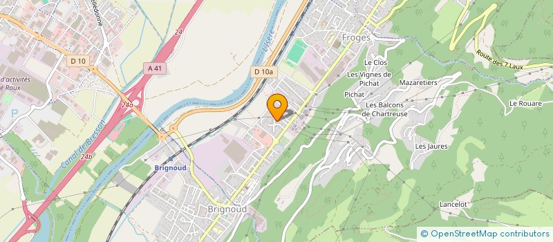 localisation de l'entreprise MONSIEUR CYRILLE CHEGALLON  LES ADRETS