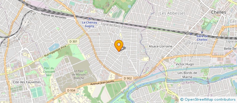 localisation de l'entreprise MONSIEUR CYRILLE CHENAIE  GAGNY