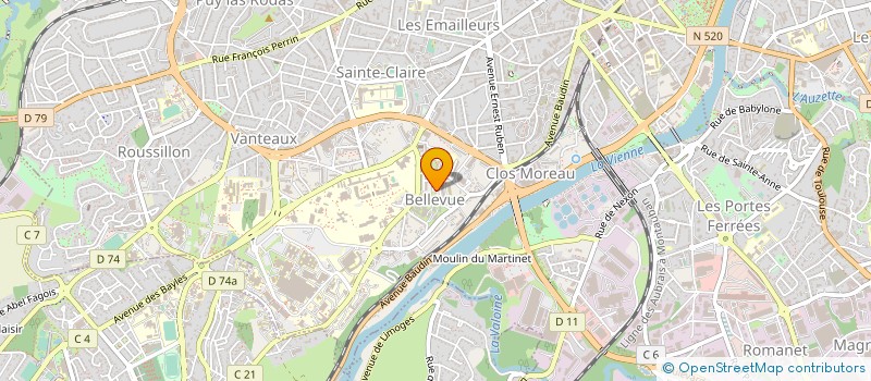 localisation de l'entreprise MONSIEUR CYRILLE CHEVALIER à LIMOGES