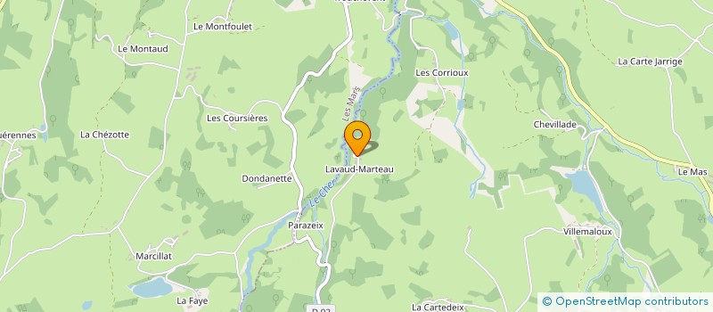 localisation de l'entreprise MONSIEUR CYRILLE CHEVALIER à DONTREIX