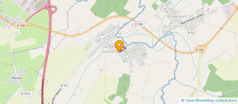 localisation de l'entreprise MONSIEUR CYRILLE CLAUDE  LA NEUVEVILLE-SOUS-CHATENOIS