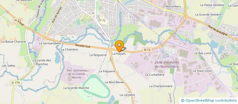 localisation de l'entreprise MONSIEUR CYRILLE CLOSSAIS  JAVENE