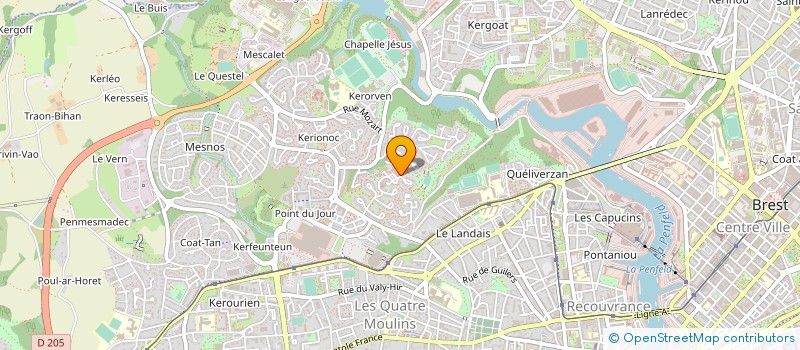 localisation de l'entreprise MONSIEUR CYRILLE COADOU à BREST