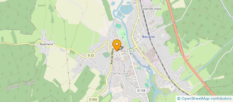 localisation de l'entreprise MONSIEUR CYRILLE COLIN  BACCARAT