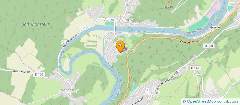 localisation de l'entreprise MONSIEUR CYRILLE COLLOVALD  AVANNE-AVENEY