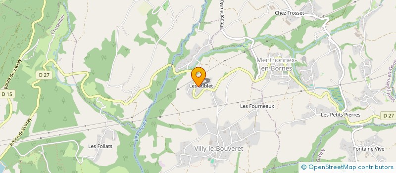 localisation de l'entreprise MONSIEUR CYRILLE CONSTANTIN  VILLY-LE-BOUVERET