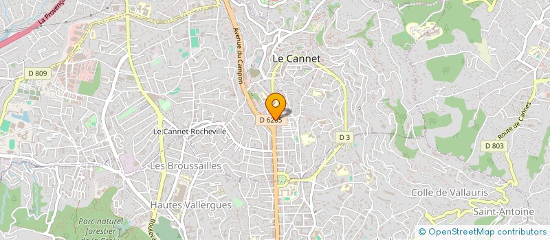 localisation de l'entreprise MONSIEUR CYRILLE CORBEL à LE CANNET