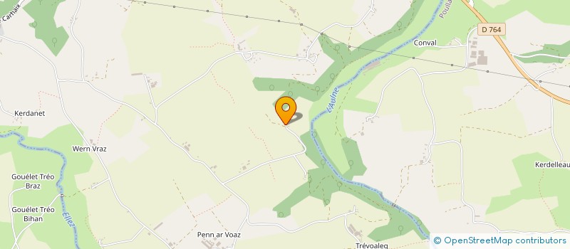 localisation de l'entreprise MONSIEUR CYRILLE CORMIER  HUELGOAT