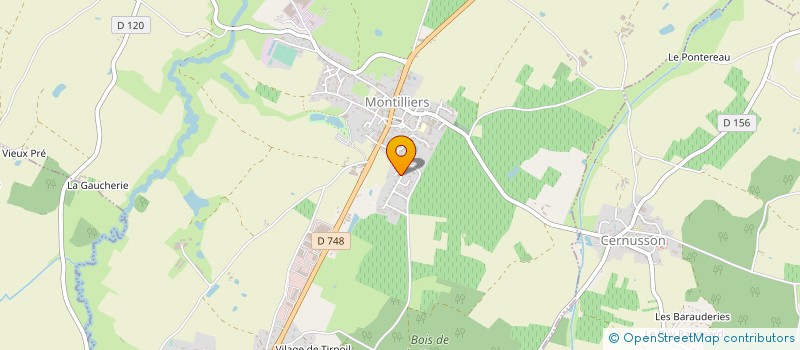 localisation de l'entreprise MONSIEUR CYRILLE CORNU  MONTILLIERS