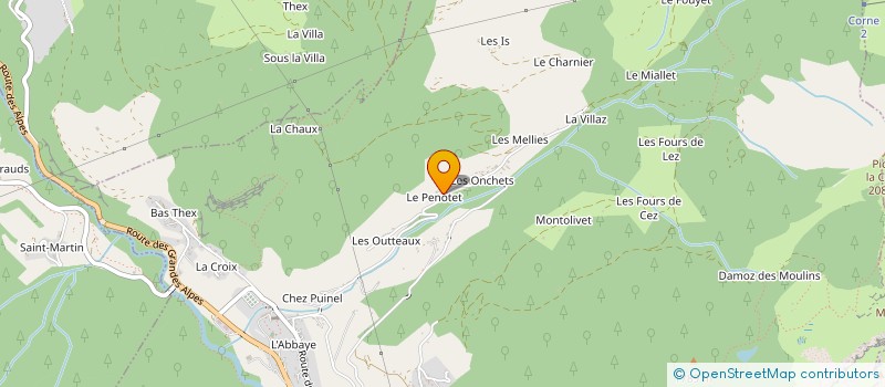 localisation de l'entreprise MONSIEUR CYRILLE COTTET-DUMOULIN  SAINT-JEAN-D'AULPS