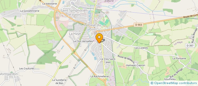 localisation de l'entreprise MONSIEUR CYRILLE COURBARON  LA CHAPELLE-UREE