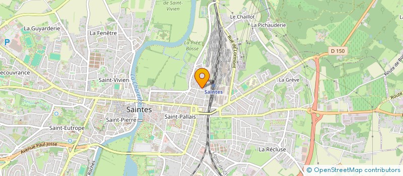 localisation de l'entreprise MONSIEUR CYRILLE COUTEAU  SAINTES