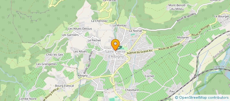 localisation de l'entreprise MONSIEUR CYRILLE CRESSENT  SAINT-PIERRE-D'ALBIGNY