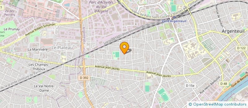 localisation de l'entreprise MONSIEUR CYRILLE CROZET à ARGENTEUIL