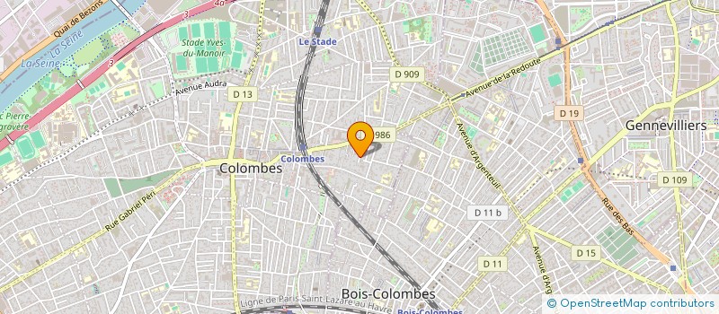 localisation de l'entreprise MONSIEUR CYRILLE CUNEY  COLOMBES