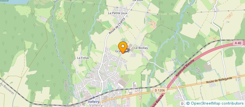 localisation de l'entreprise MONSIEUR CYRILLE CURVAT  VALLEIRY