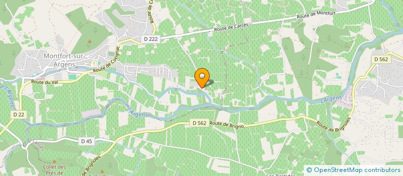 localisation de l'entreprise MONSIEUR CYRILLE DANIEL  MONTFORT-SUR-ARGENS