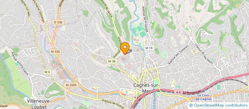 localisation de l'entreprise MONSIEUR CYRILLE DELAYE à CAGNES-SUR-MER
