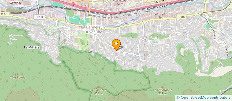 localisation de l'entreprise MONSIEUR CYRILLE DERMERGUERIAN  LA PENNE-SUR-HUVEAUNE