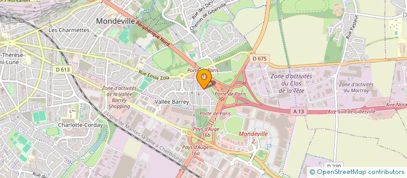 localisation de l'entreprise MONSIEUR CYRILLE DESAUNAY  MONDEVILLE