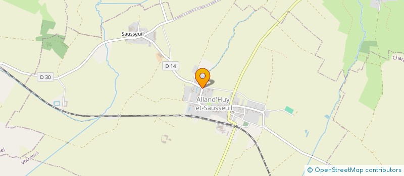 localisation de l'entreprise MONSIEUR CYRILLE DHALLENNE  ALLAND'HUY-ET-SAUSSEUIL