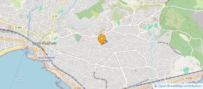 localisation de l'entreprise MONSIEUR CYRILLE DUBOIS  SAINT-RAPHAEL