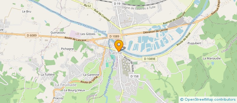 localisation de l'entreprise MONSIEUR CYRILLE DUFOUR  LARCHE