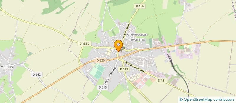 localisation de l'entreprise MONSIEUR CYRILLE DUGROSPREZ à CREVECŒUR-LE-GRAND