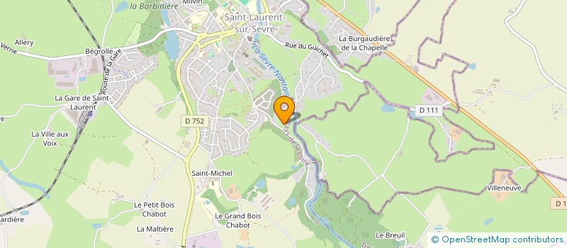 localisation de l'entreprise MONSIEUR CYRILLE DUNEAU à SAINT-LAURENT-SUR-SEVRE