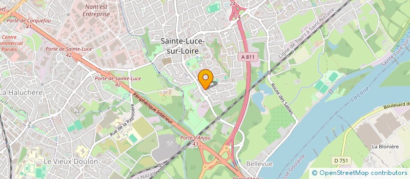 localisation de l'entreprise MONSIEUR CYRILLE DUPLESSIS  SAINTE-LUCE-SUR-LOIRE