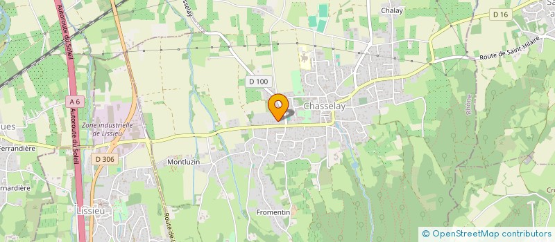 localisation de l'entreprise MONSIEUR CYRILLE FONTENILLE  CHASSELAY