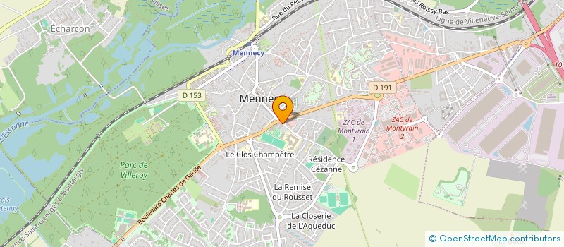 localisation de l'entreprise MONSIEUR CYRILLE FRANCINI  MENNECY